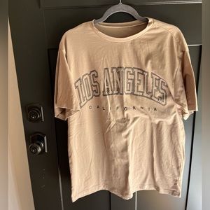 los angeles california oversized graphic tee